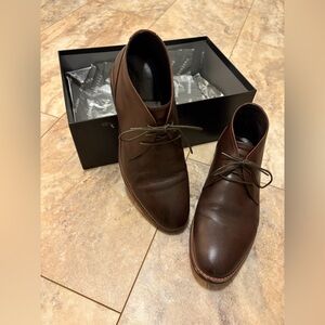 Zanzara Brown Leather Formal Mens Dress Shoes Size 10